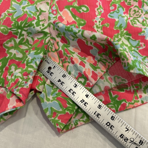 Lilly Pulitzer Adie Shorts Sz 4 Pink Floral Southern Charm 4" Preppy Coastal - Picture 4 of 7